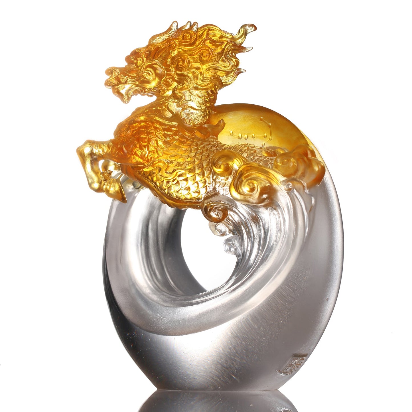 LIULI Crystal Art, Mythical Creature-Qilin - Beauty