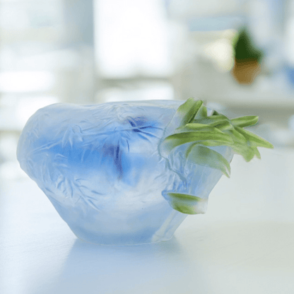 LIULI Crystal Art, Wind Buoyed in Bamboo Shadows