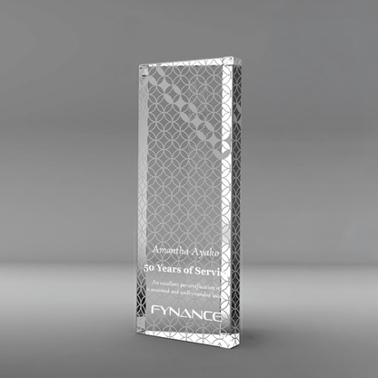 LIULI Crystal Award, Coin Trophy, Laser Engraving | Eternal Brilliance