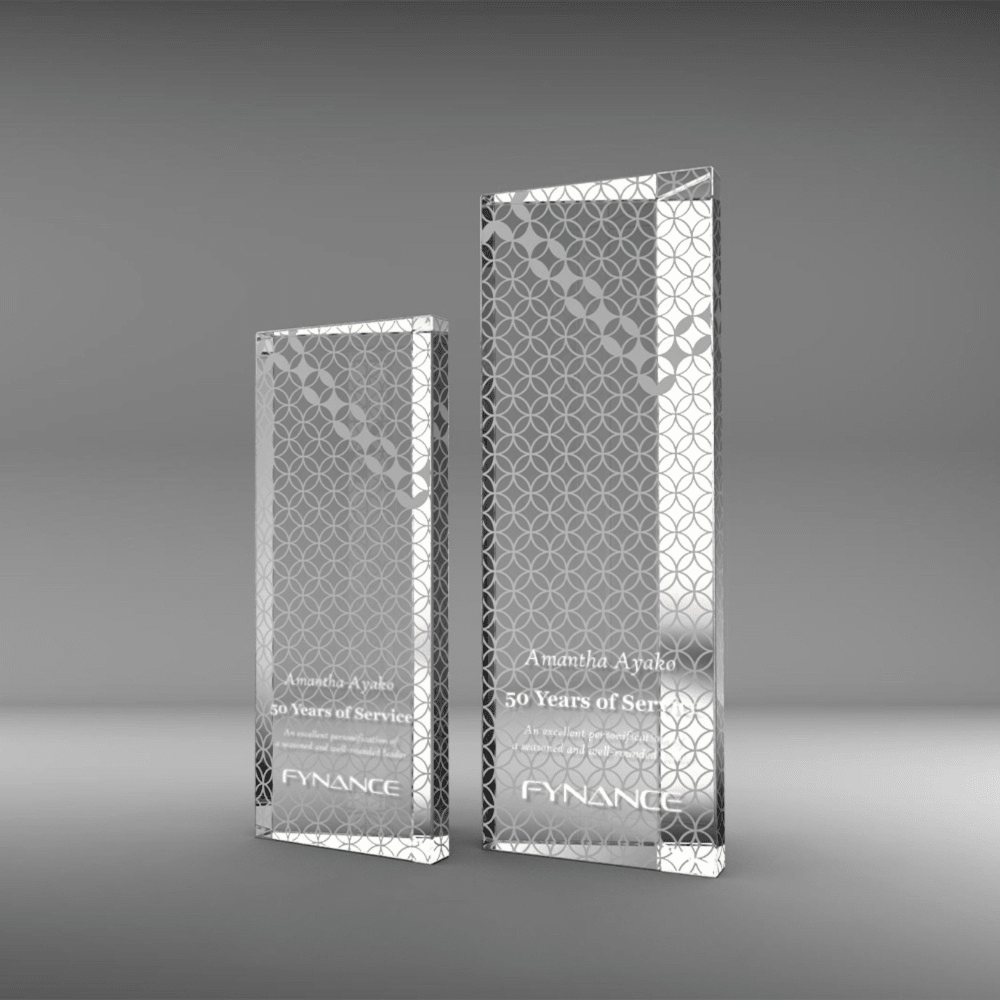 LIULI Crystal Award, Coin Trophy, Laser Engraving | Eternal Brilliance