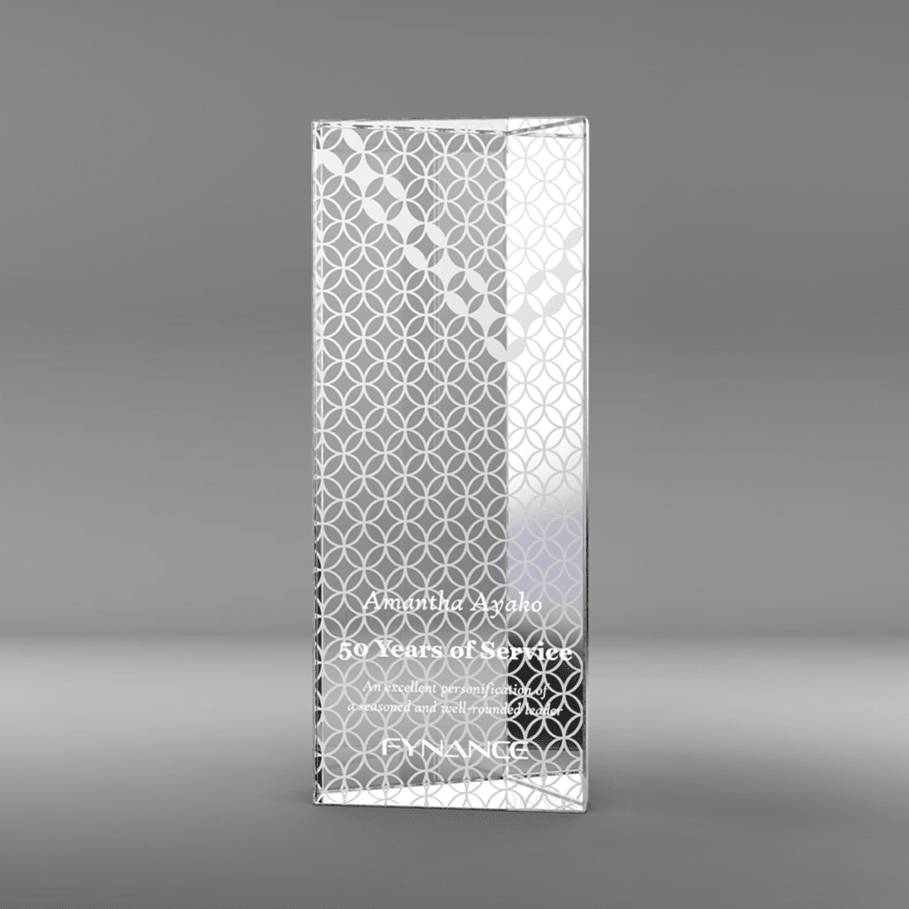 LIULI Crystal Award, Coin Trophy, Laser Engraving | Eternal Brilliance