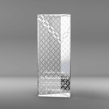 LIULI Crystal Award, Coin Trophy, Laser Engraving | Eternal Brilliance