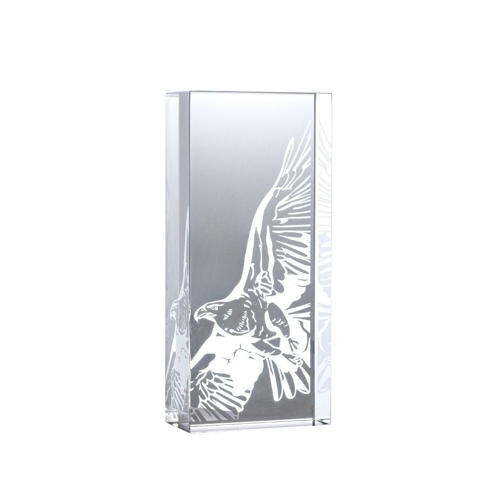 LIULI Crystal Award, Eagle Trophy, Laser Engraving | Guidance