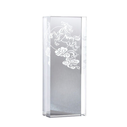 LIULI Crystal Award, Horse Trophy, Laser Engraving | Swift Victory