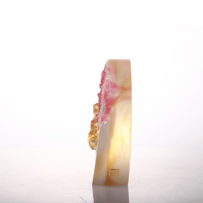 LIULI Crystal, Bamboo and Plum Blossom Sculpture, Tai Chi Series | The Rite of Spring