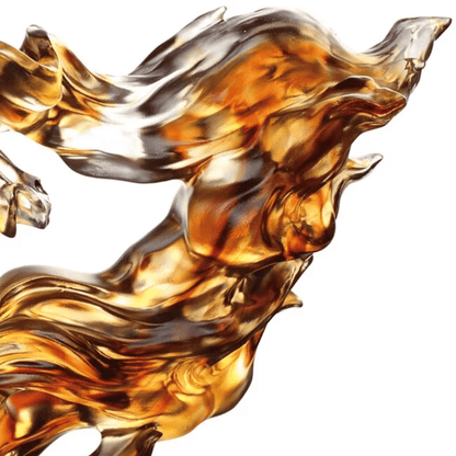 LIULI Crystal Horse Figurine, Prosperous Honor (Authority and Respect)