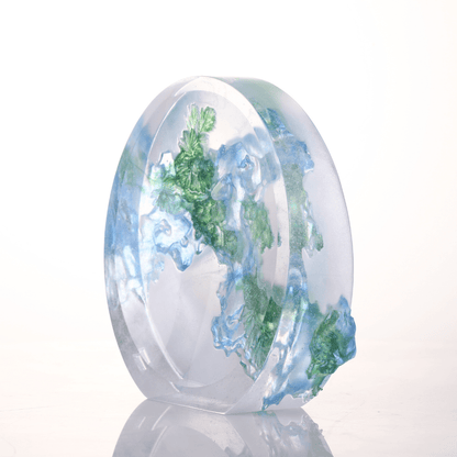 LIULI Crystal, Tai Chi Series | Pine and Stone - Evergreen, Ever New