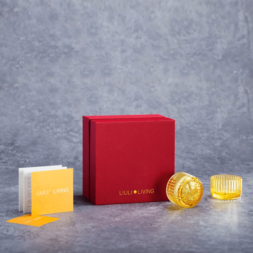 LIULI Living, Sake Cups, Shot Glasses | Auspicious Moon (set of 2)