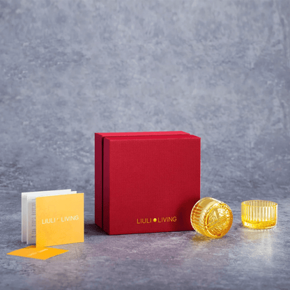 LIULI Living, Sake Cups, Shot Glasses | Auspicious Moon (set of 2)