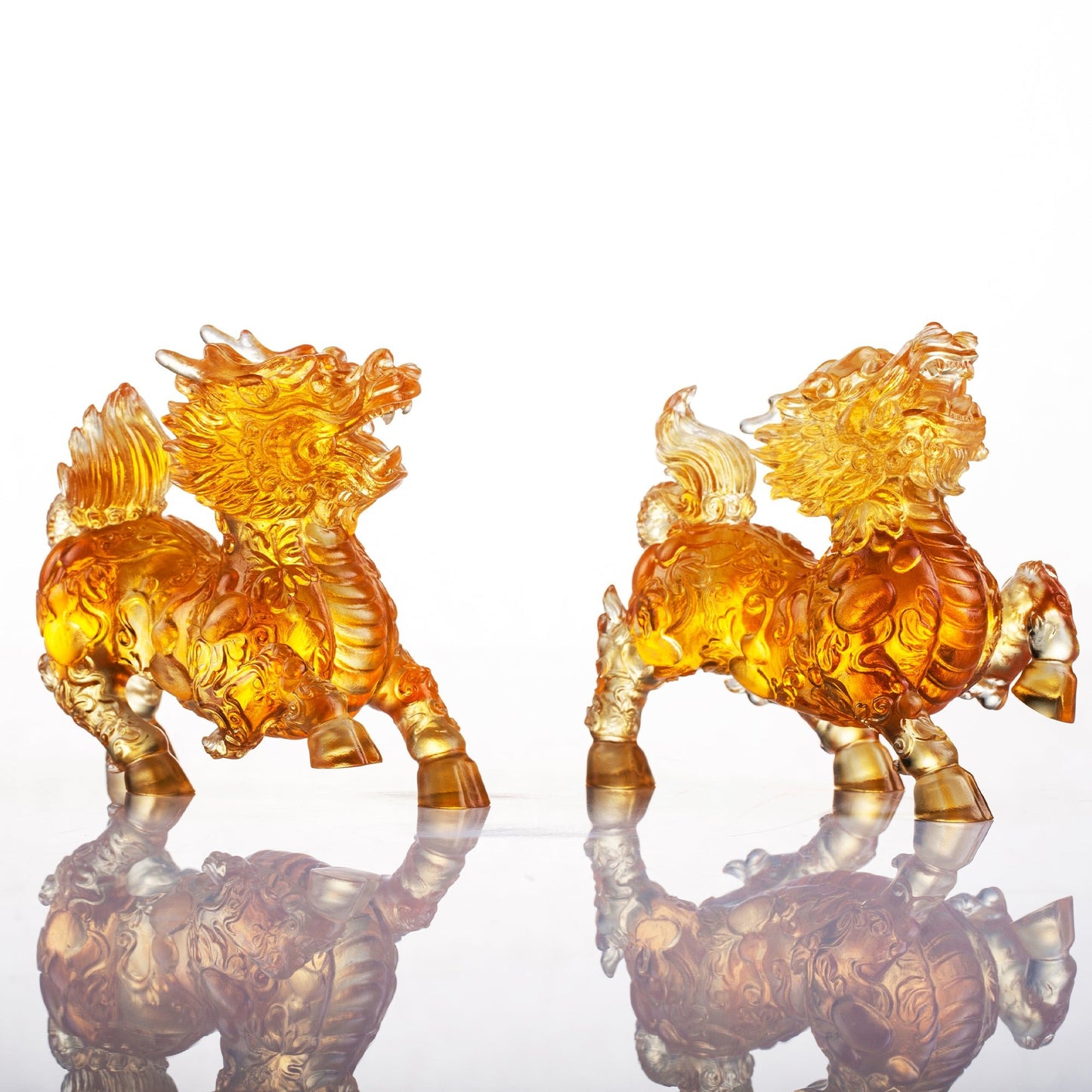 LIULI Mythical Creature Qilin, Benevolent Fortune