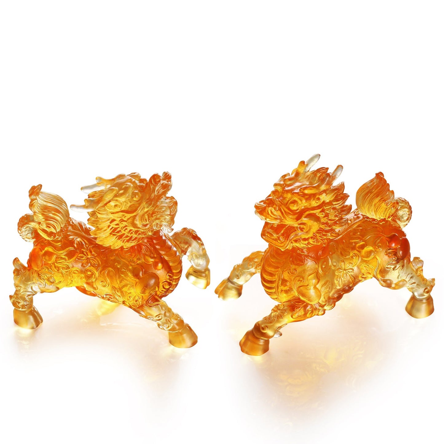 LIULI Mythical Creature Qilin, Benevolent Fortune
