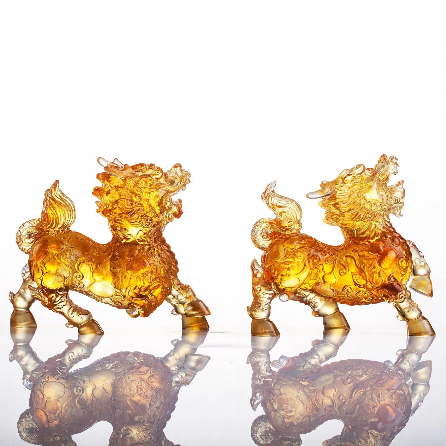 LIULI Mythical Creature Qilin, Benevolent Fortune