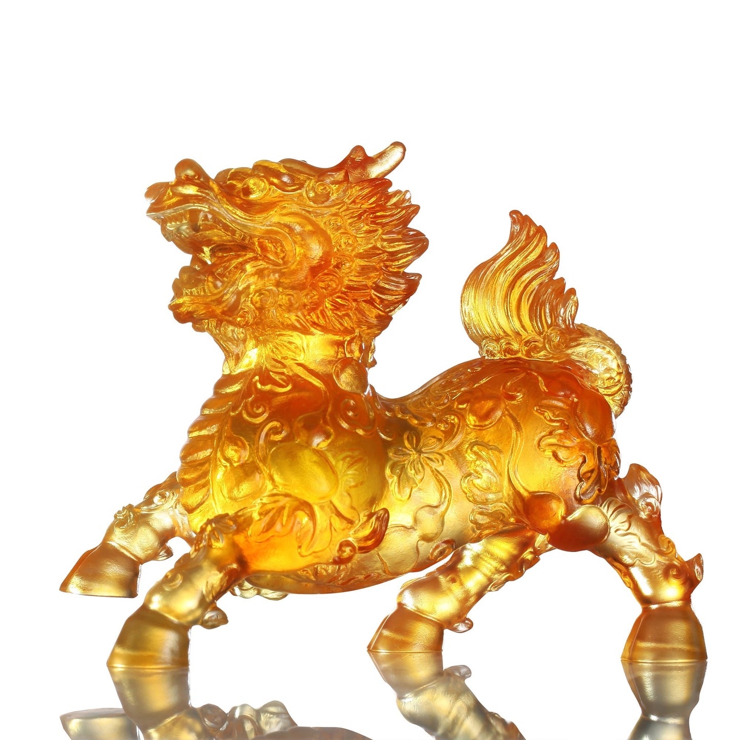 LIULI Mythical Creature Qilin, Benevolent Fortune