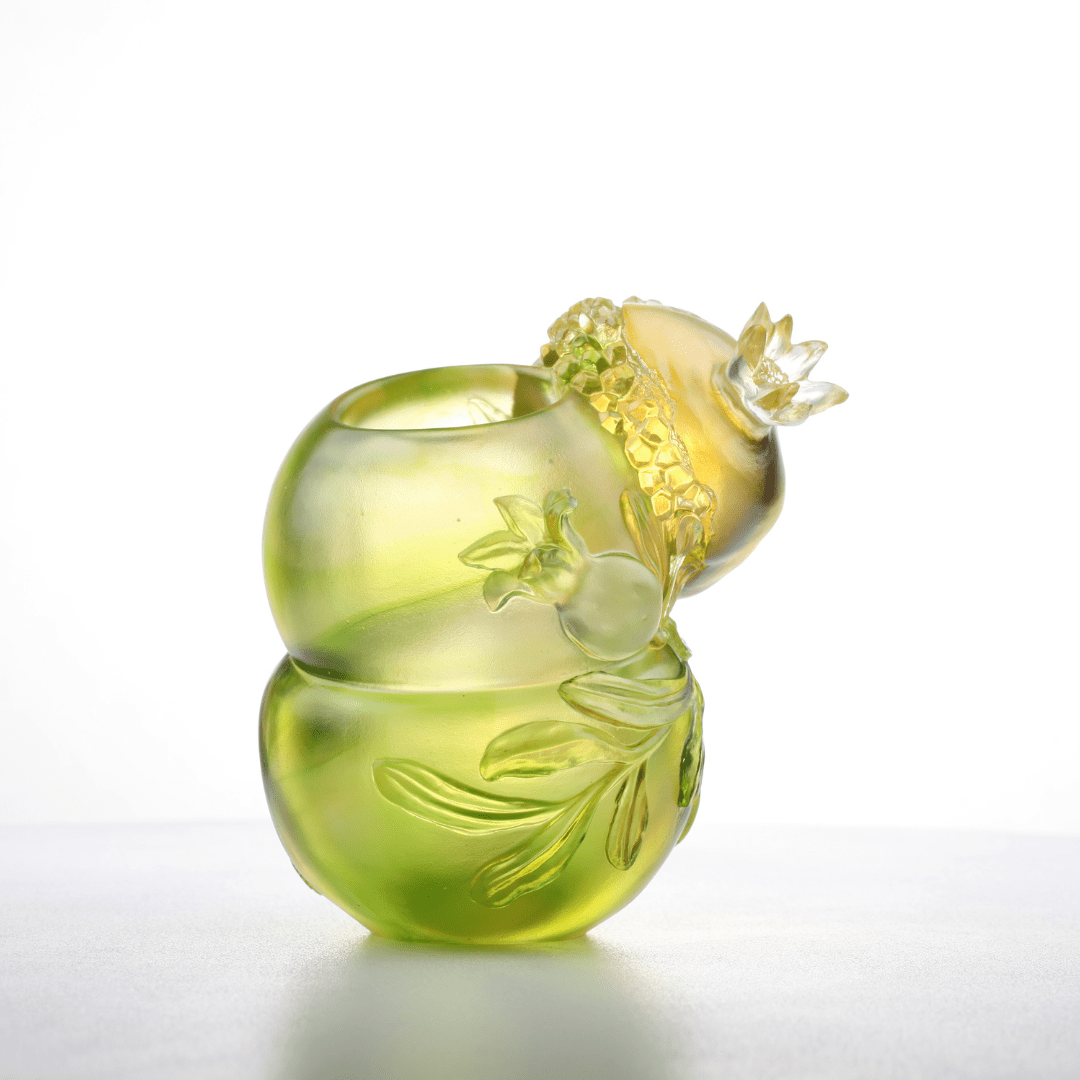 Nature, Pomegranates, Vase, Pen Holder, Talent Conquers All