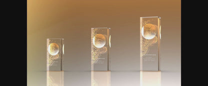 Crystal Award, Trophy, Laser Engraving, Abundance of Life
