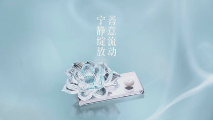 LIULI Flower Lotus Figurine, Rejoice with the Florae
