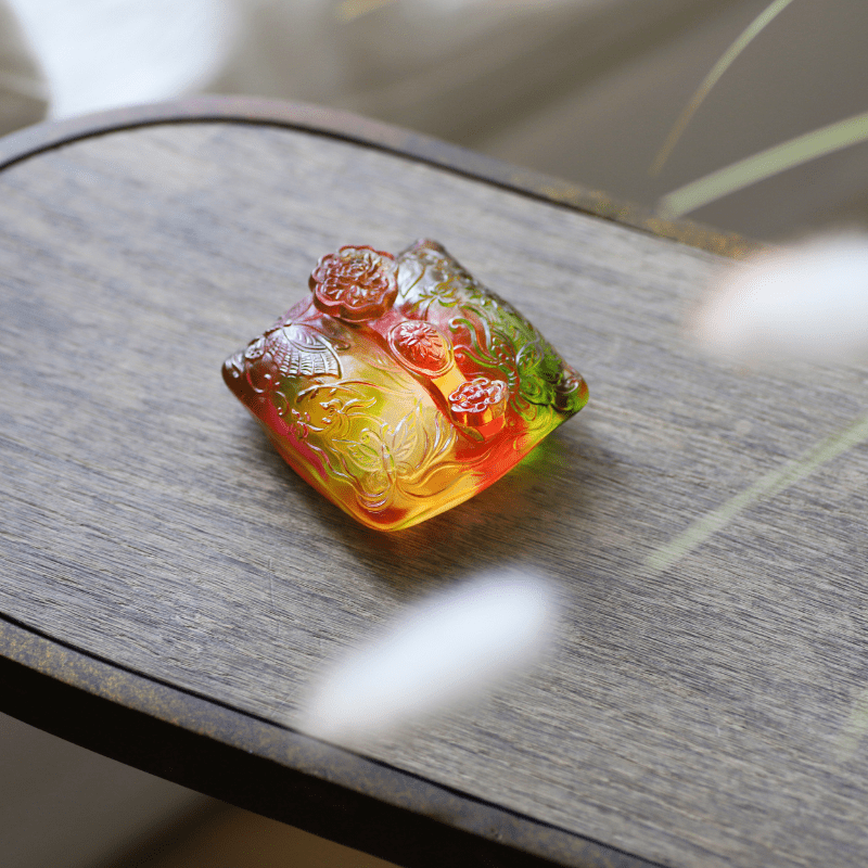 Ruyi, Paperweight, Decor, Flowers Dancing Fortuitously
