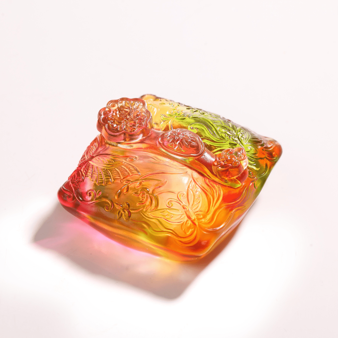 Ruyi, Paperweight, Decor, Flowers Dancing Fortuitously