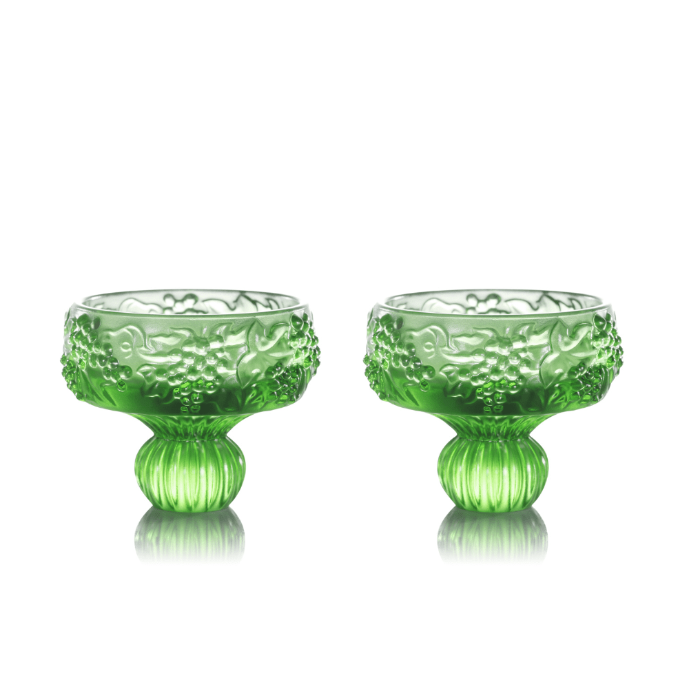 Sake Glass, Shot Glass - Always the Right Time- Grape (set of 2)