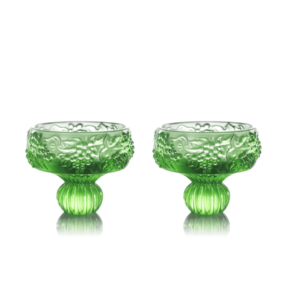 Sake Glass, Shot Glass - Always the Right Time- Grape (set of 2)