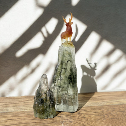 Taiwan Sambar Deer - Auspicious Summit (Ambition) - Deer Figurine