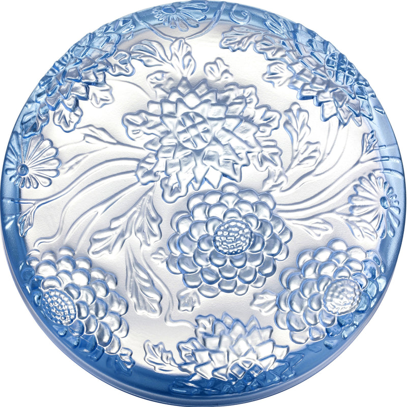Fine Crystal, Chrysanthemum, Lunar Treasure Chest, Holiday Special Set of 2, Jewelry or Candy Box - LIULI Crystal Art