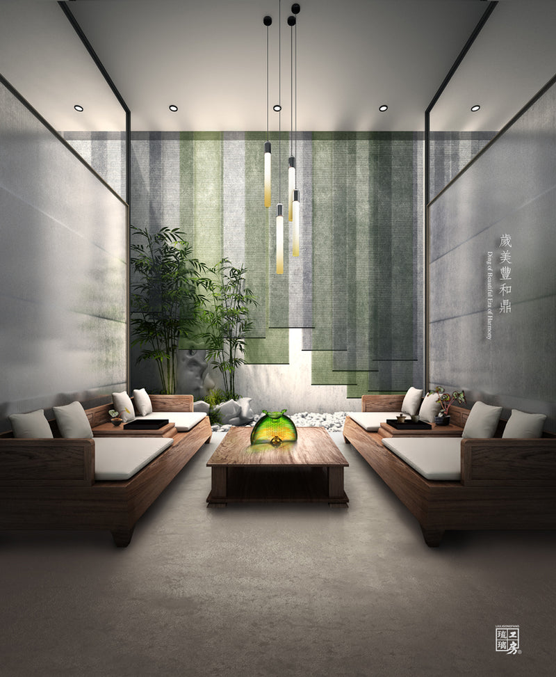 Crystal Vessel, Chinese Ding, Liberality with Dignity-Ding of Beautiful Era of Harmony - LIULI Crystal Art