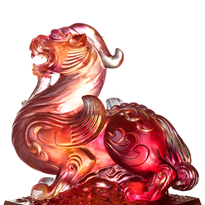 Crystal Mythical Creature, Tianlu, Commander of Peace - LIULI Crystal Art