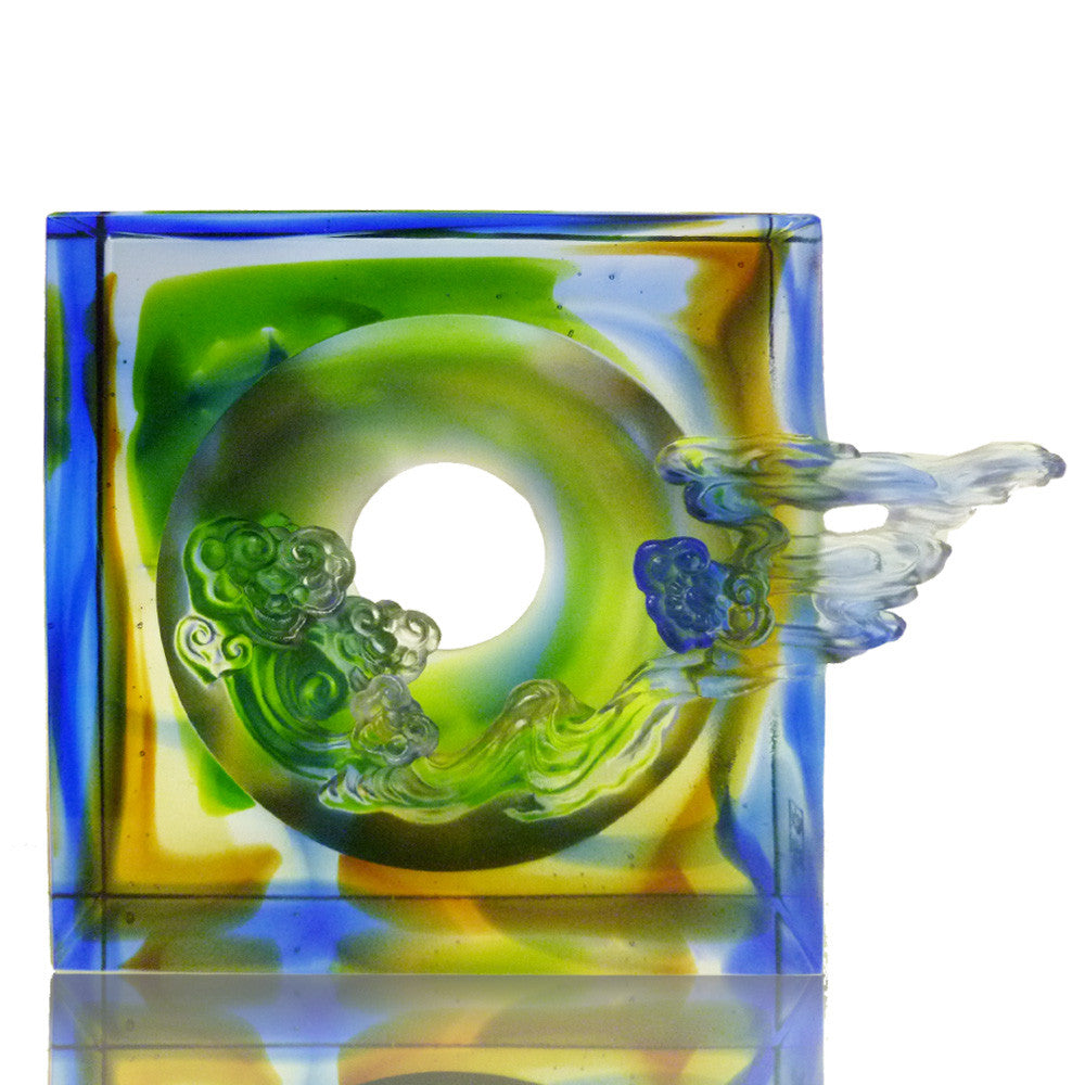 Crystal Feng Shui Ruyi, Good Fortune Ruyi - LIULI Crystal Art