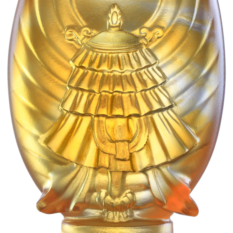 Crystal Feng Shui, Eight Auspicious Offerings, Victory Banner-Auspices Far and Wide - LIULI Crystal Art