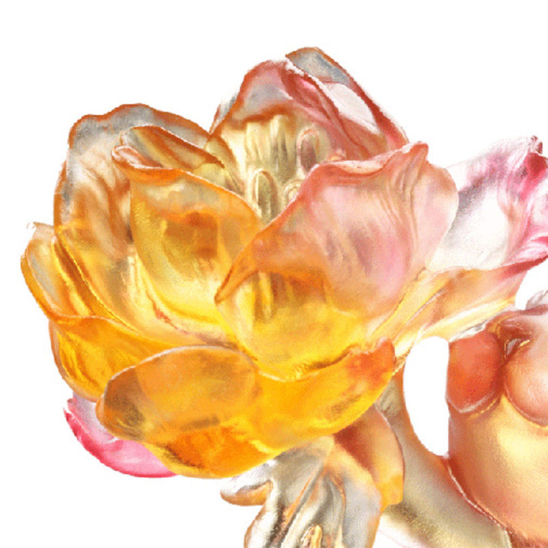 Lingering Fragrance of Goodness in the Heart (Goodness) - Bunny Rabbit Figurine - LIULI Crystal Art