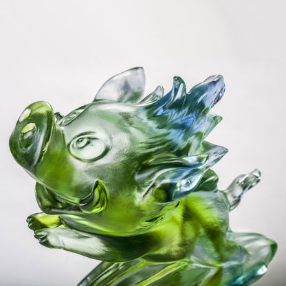 Crystal Animal, Pig, In Pursuit of Dreams - LIULI Crystal Art