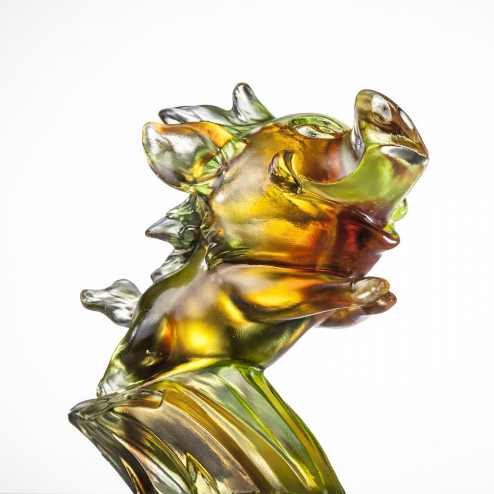 Crystal Animal, Pig, In Pursuit of Dreams - LIULI Crystal Art