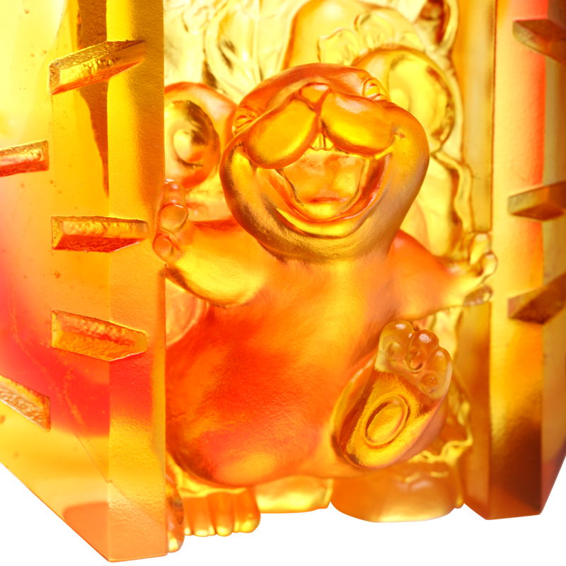 Crystal Animal, Mice, Mouse, Year of the Rat, Open to Joy - LIULI Crystal Art