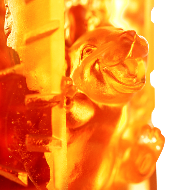 Crystal Animal, Mice, Mouse, Year of the Rat, Open to Joy - LIULI Crystal Art