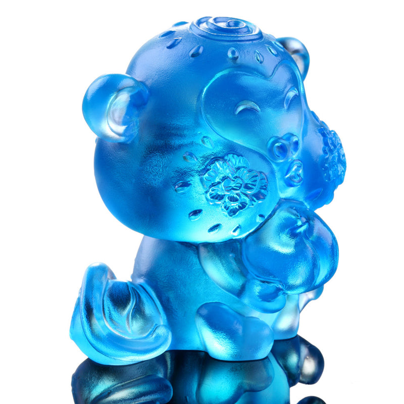 Crystal Zodiac, Animal, Year of the Monkey, Little Saint - LIULI Crystal Art