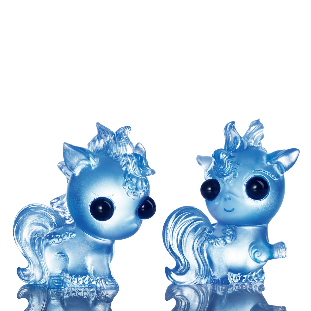 LIULI Crystal Horse | Year of the Horse Chinese Zodiac Sculpture - LIULI Crystal Art