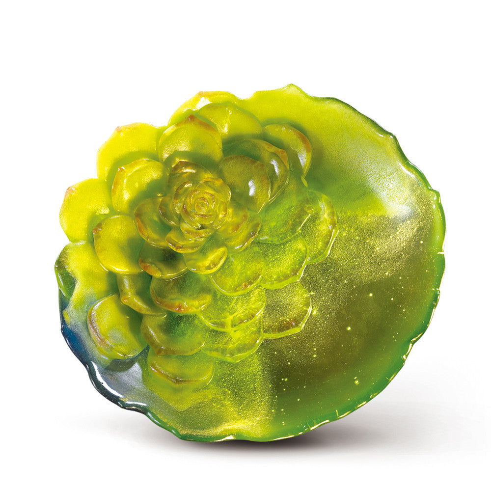 Crystal Flower, Flower of the Month, Ayegreen-February - LIULI Crystal Art