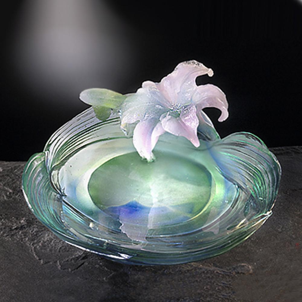 Crystal Flower, Flower of the Month, Lily-May - LIULI Crystal Art