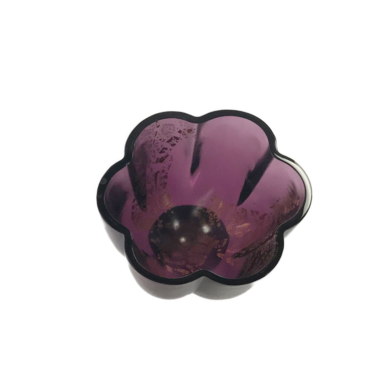 Crystal Flower, Fiery Red: Lotus Flower - LIULI Crystal Art