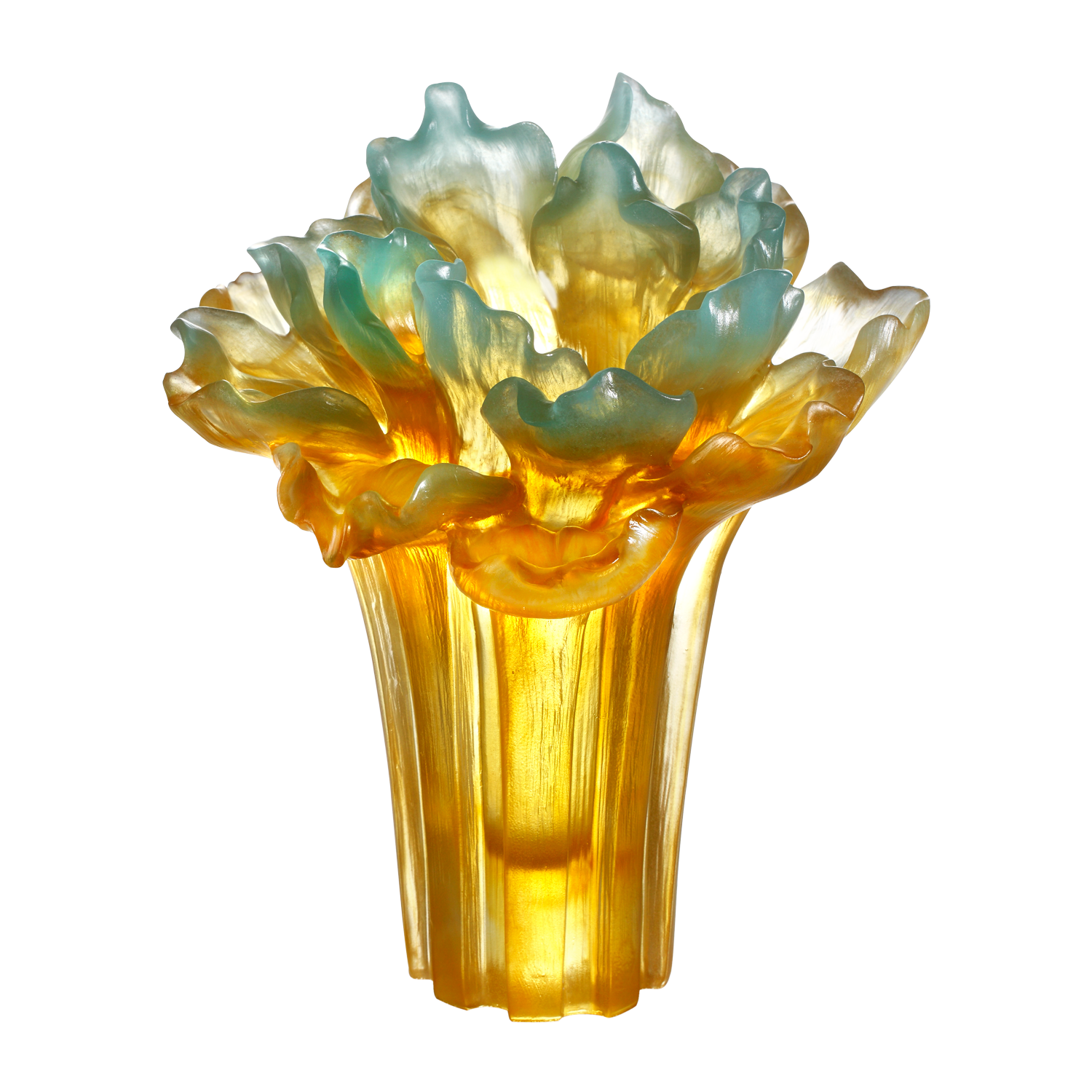 Crystal Flower, Peony Bloom, Our Great Beauty - LIULI Crystal Art