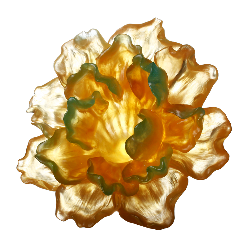 Crystal Flower, Peony Bloom, Our Great Beauty - LIULI Crystal Art