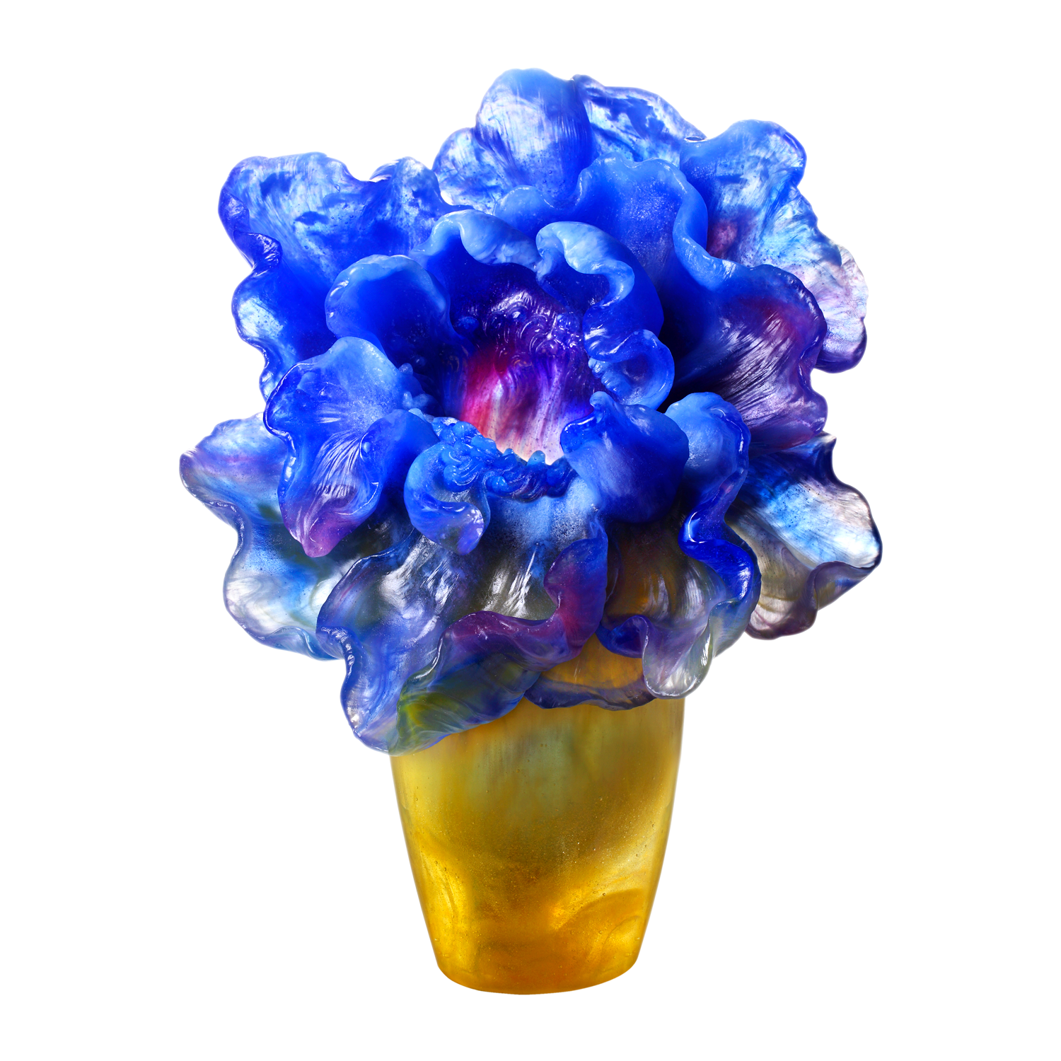 Crystal Flower, Hibiscus Bloom, Happiness in Bloom - LIULI Crystal Art