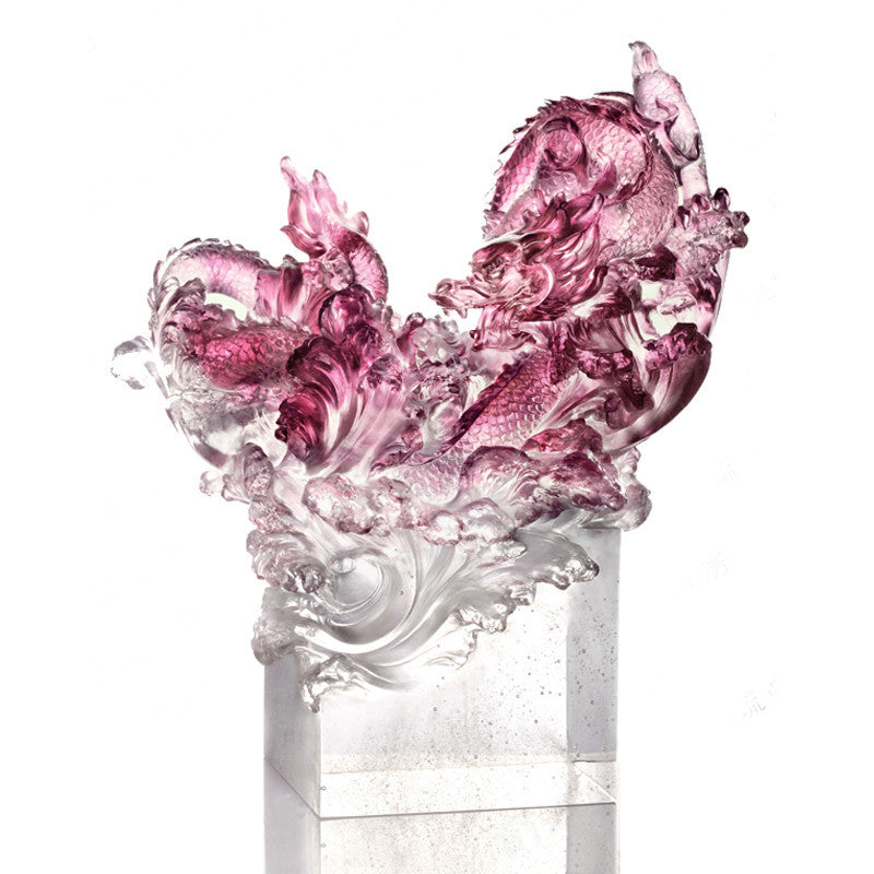 Overwhelming and Unstoppable, Dragon of Superiority - LIULI Crystal Art