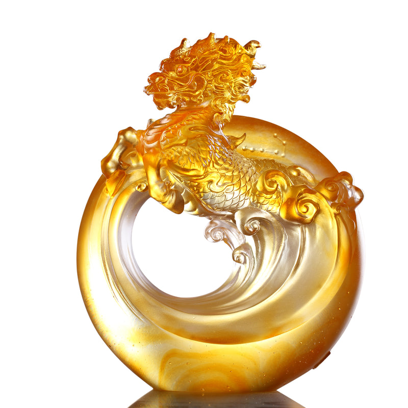 LIULI Crystal Art, Mythical Creature-Qilin - Beauty - LIULI Crystal Art
