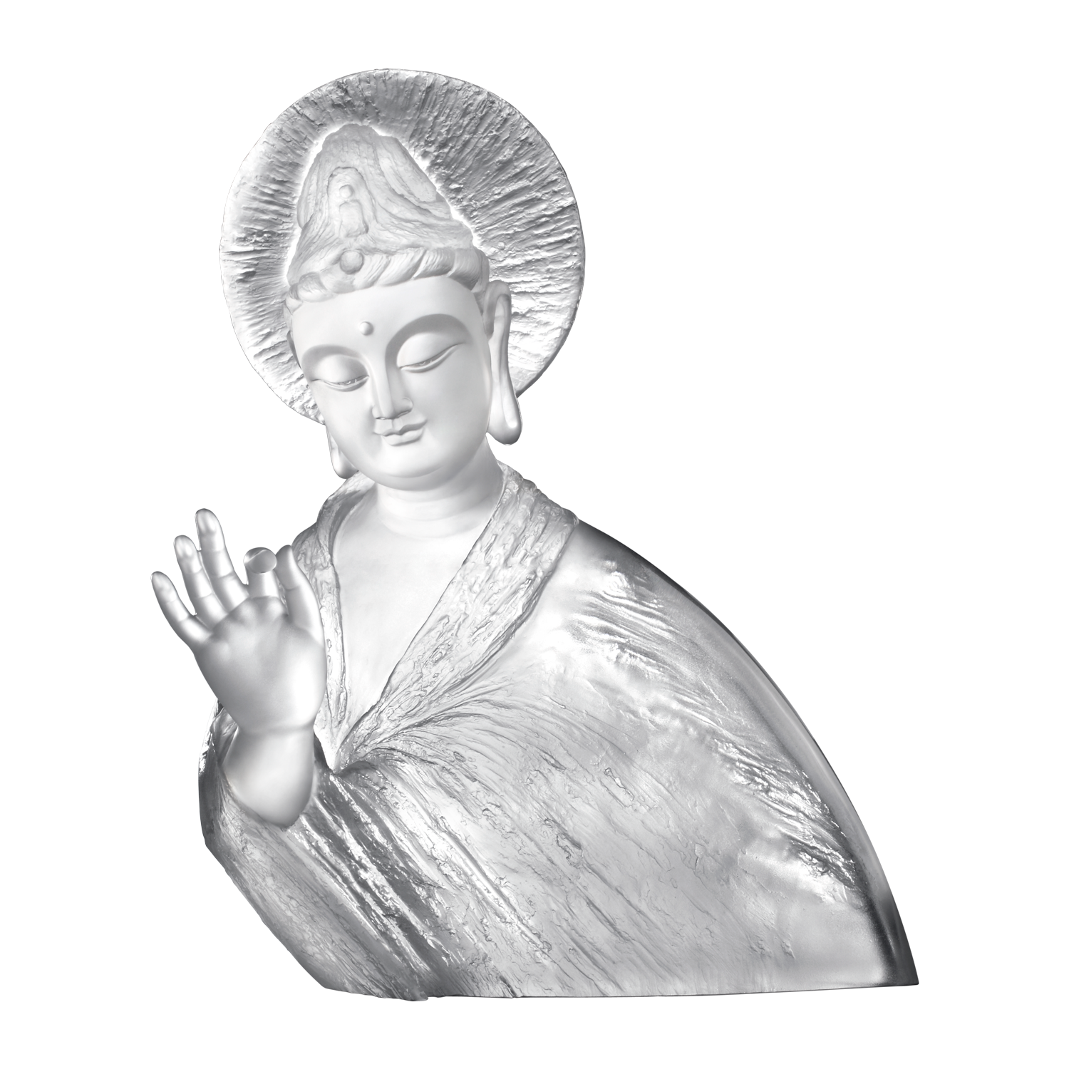 Crystal Buddha, Guanyin, Only Love, Only Concern-Resolution in Practice - LIULI Crystal Art