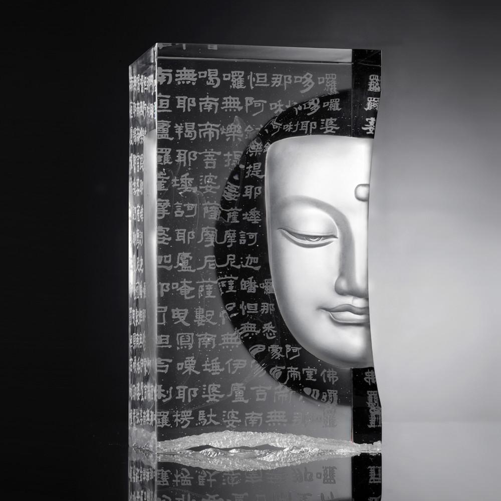 Crystal Buddha, Sakyamuni, Only Love, Only Concern-Boundless Light - LIULI Crystal Art