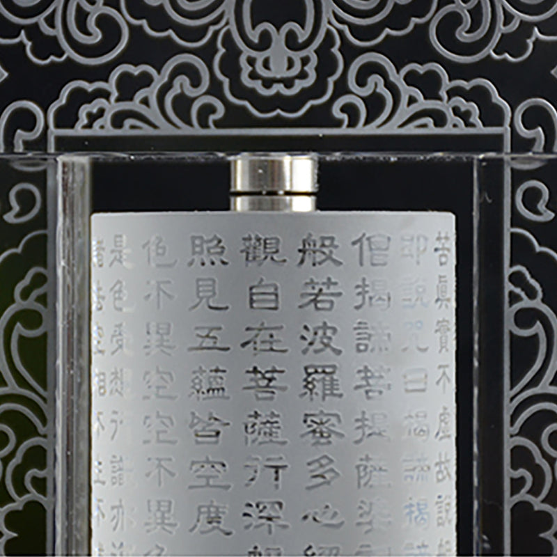 Chinese Crystal Prayer Wheel.  Signature Liuli Crystal Fine Art - LIULI Crystal Art