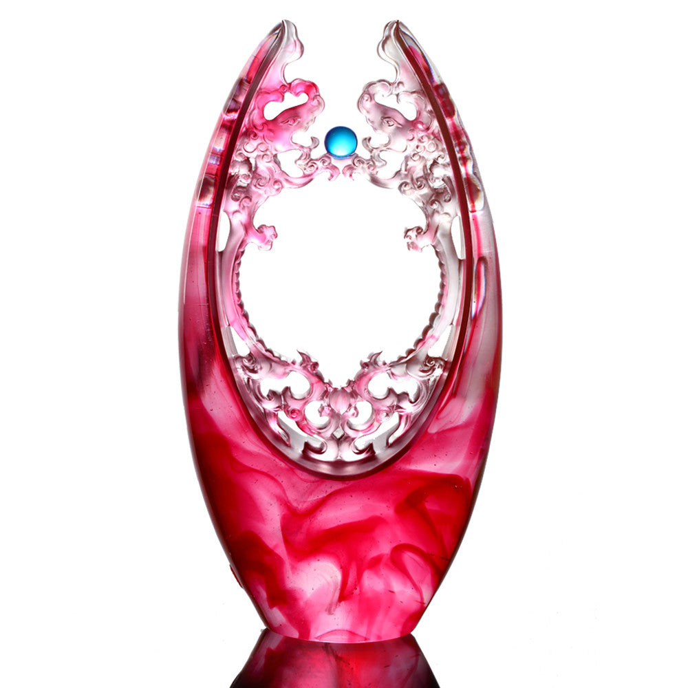 Crystal Mythical Creature, Dragon, Glorious Benevolence - LIULI Crystal Art