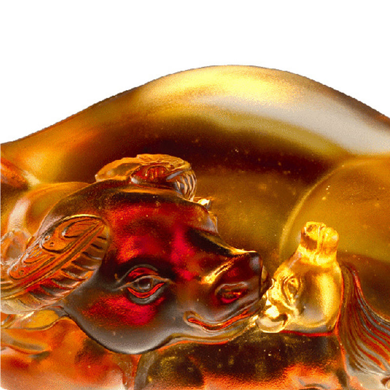 Crystal Animal, Buffalo, My One and Only Baby - LIULI Crystal Art